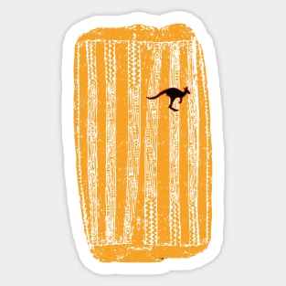 Australia Aboriginal Drum Kangaroo Pattern Sticker